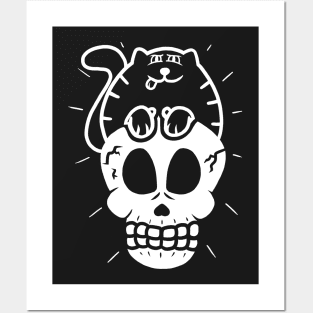 Cats & Skulls Posters and Art